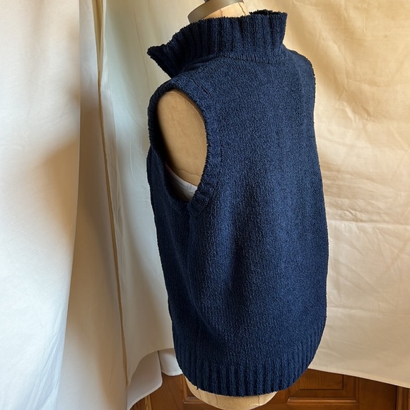 EUC Christopher &  Banks blue sweater vest size Medium - Picture 5 of 13